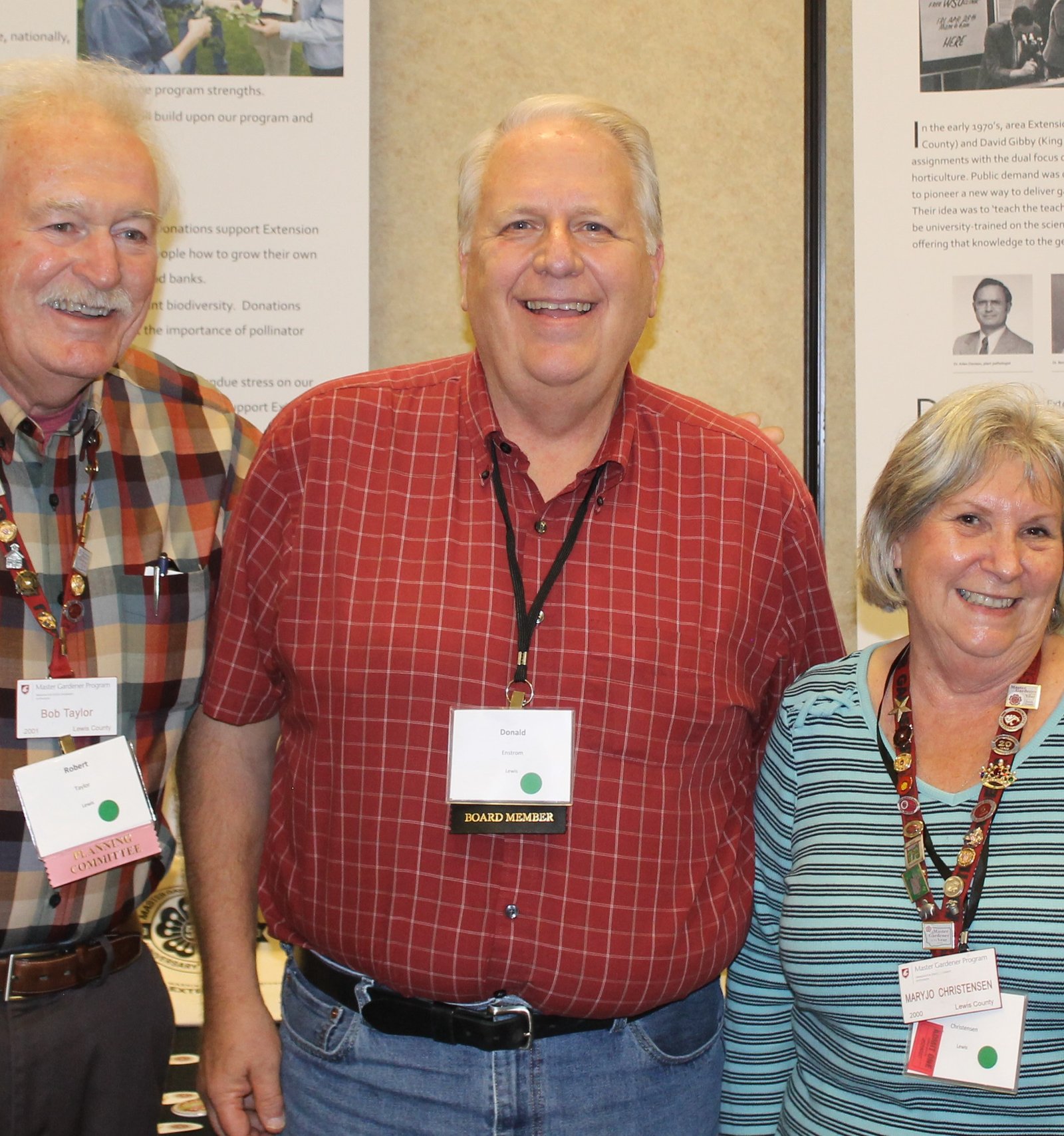 Don and two previous Master Gardener of the Year recipients.