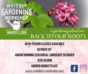 Whidbey Gardening Workshop graphic.