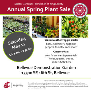 King County plant sale flyer