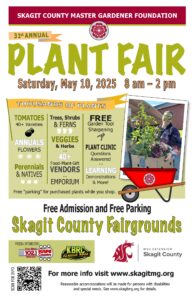 Skagit county plant sale poster. For print only