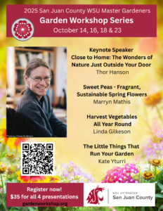 Garden workshop flyer intended for print only.